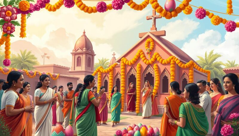 regional Easter celebrations in India